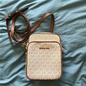 Michael Kors Tan and Brown Belt Bag